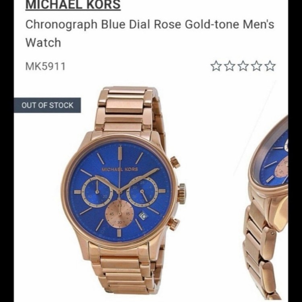 Michael Kors Parker Rose Diamond Accented Chrono Women's Watch MK2281 - Picture 8 of 8